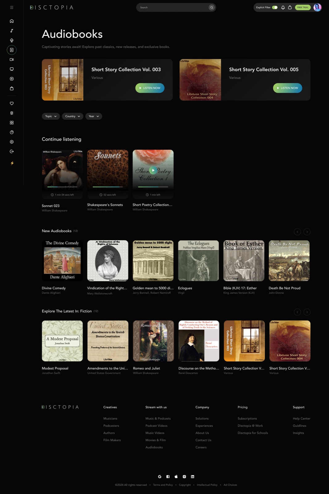 Audiobook management